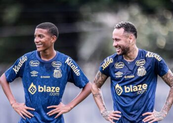 Treino do Santos após chegada de Neymar - Foto: Instagram / @RaulBaretta_Photo / Santos FC
