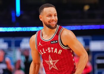 Stephen Curry durante All-Star Games - Foto: Jesse D. Garrabrant/NBAE via Getty Images