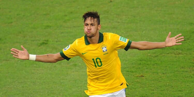 Neymar jogando pela Seleção Brasileira em 2013 - Créditos: depositphotos.com / A.Paes