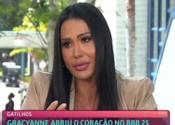 Gracyanne Barbosa faz revelação impactante e vai às lágrimas ao vivo na Globo