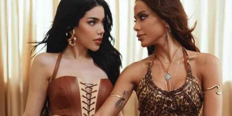 Anitta e estrela mexicana protagonizam cena picante em novo clipe; veja