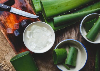 Imagem de pote com geleia de aloe vera - Créditos: depositphotos.com / ThaiThu