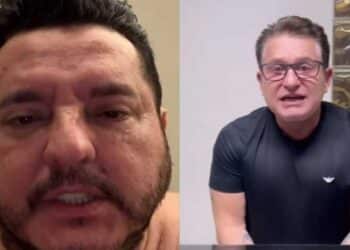 Vídeo mostra o momento em que Marrone despenca do palco e sofre pancada na cabeça