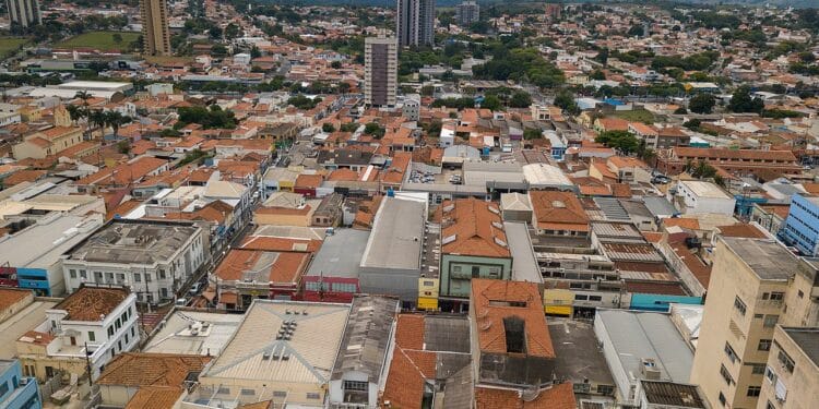 Vista aérea de Itu - Fonte: Wikimedia Commons