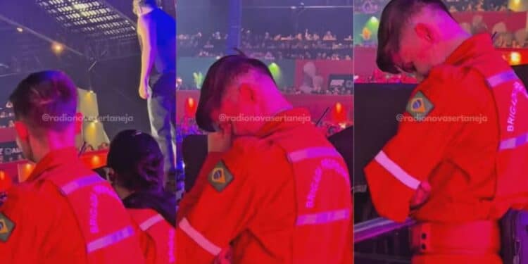 Brigadista se emociona em serviço ao ouvir Luan Santana e vídeo viraliza