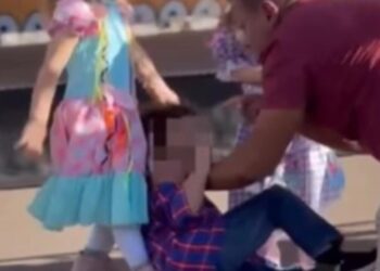 Motivo por trás da agressão de homem à criança em festa junina é revelado - Foto: Reprodução/X