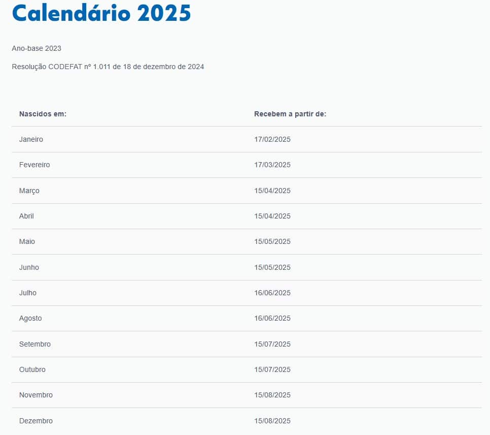 Pis-Pasep 2025: confira as datas do pagamento de junho e veja se você vai receber