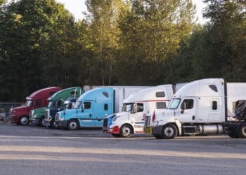 Caminhões estacionados - Créditos: depositphotos.com / Vladdon