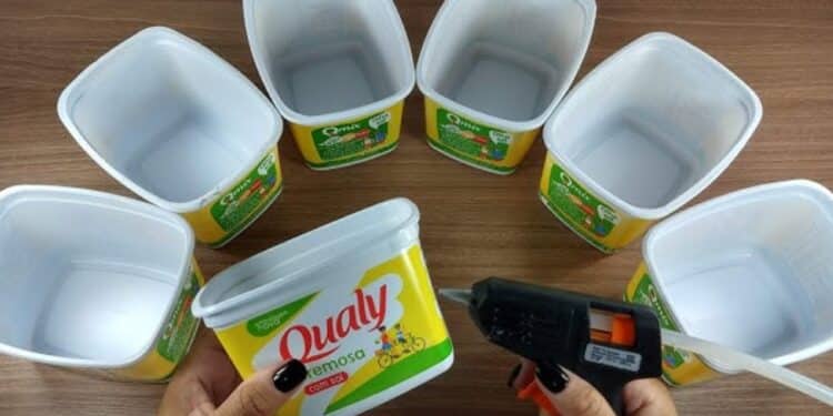 Você nunca mais vai jogar fora potes de margarina depois dessas ideias