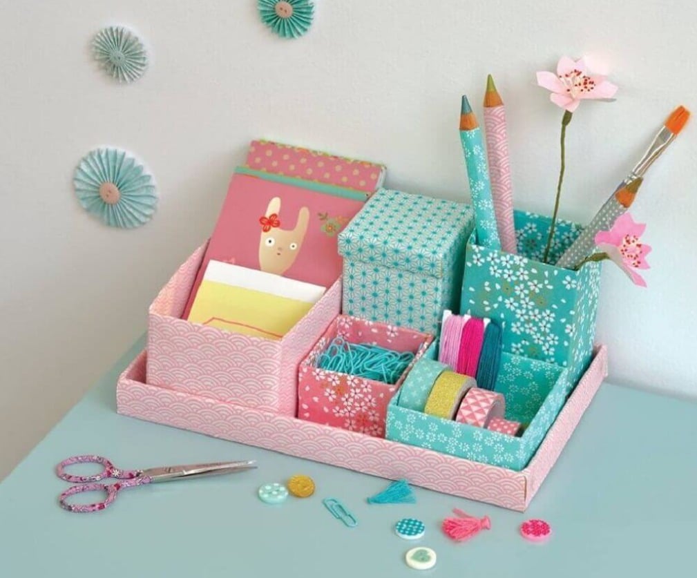 É possível criar peças decorativas com caixas de sapato?