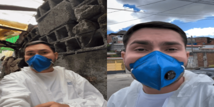 Guilherme Gomes faxineiro: "Senhora de 71 anos acumulou lixo até o telhado da sua casa"