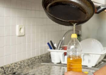 Essa é a maneira mais fácil de descartar o óleo de cozinha usado!