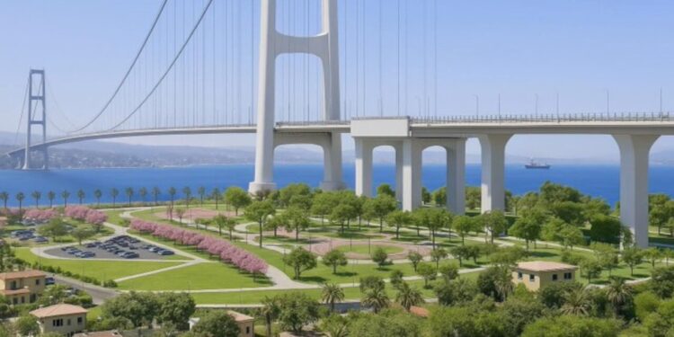 Construção da maior ponte suspensa do mundo avança e moradores se surpreendem com tamanho