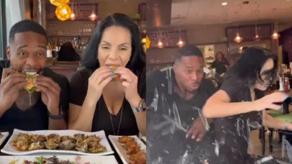 Vídeo mostra exato momento em que carro invade restaurante e atinge influenciadores