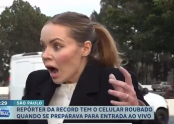 Repórter da record sofre assalto e tem celular roubado momentos antes de entrar ao vivo