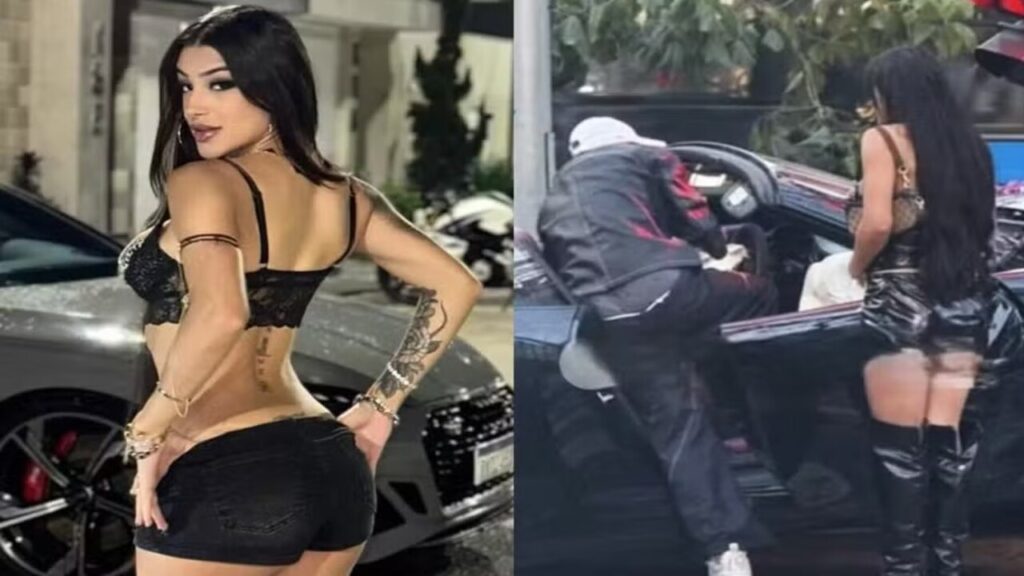 Influenciadores Bia Miranda e Gato Preto sofrem acidente de carro