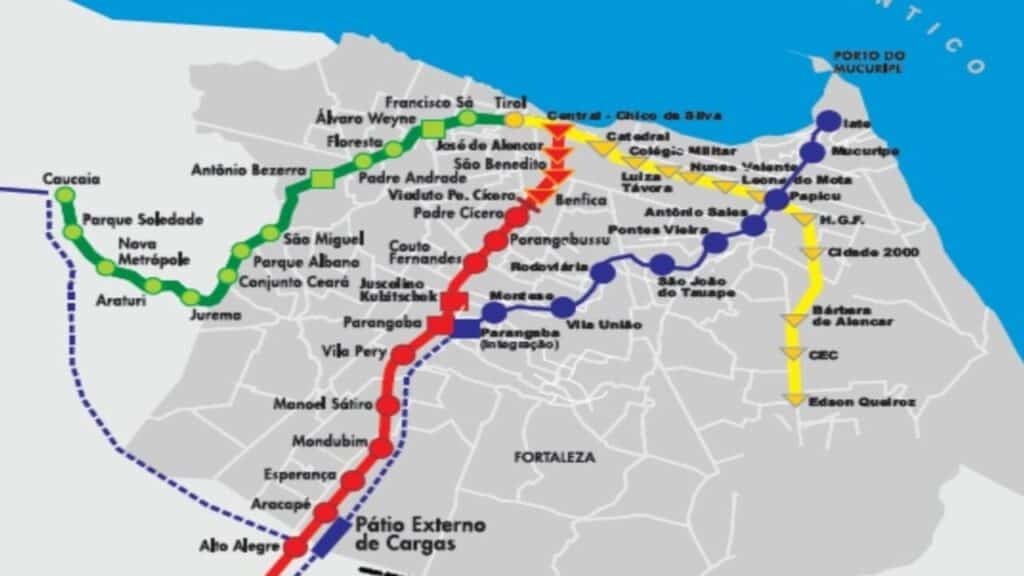 Linha leste do metrô de Fortaleza concluiu passo importante e população comemora