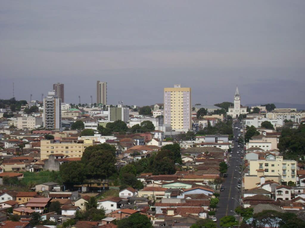 Araxá vista do alto - Fonte: Wikimedia Commons
