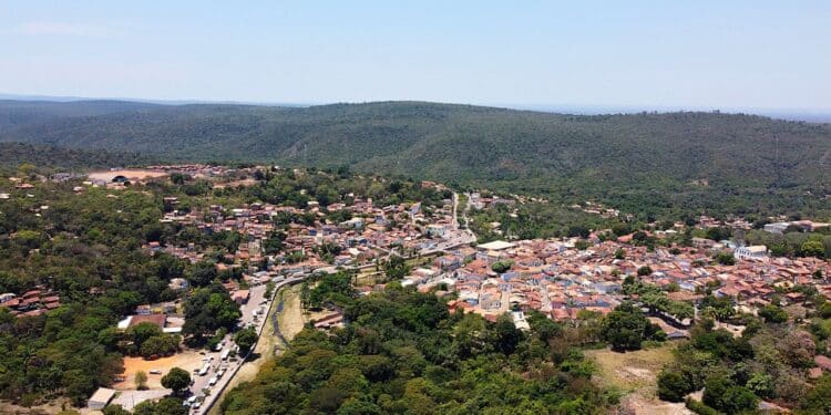 Vista área de Lençóis, BA - Fonte: Wikimedia Commons