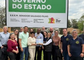 EEEM Salgado Filho recebe a primeira obra via contratação simplificada - Foto: Vitor Necchi/SOP.