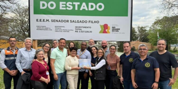 EEEM Salgado Filho recebe a primeira obra via contratação simplificada - Foto: Vitor Necchi/SOP.