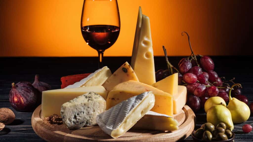 Quais presentes são ideais para um amante de queijos e vinhos?