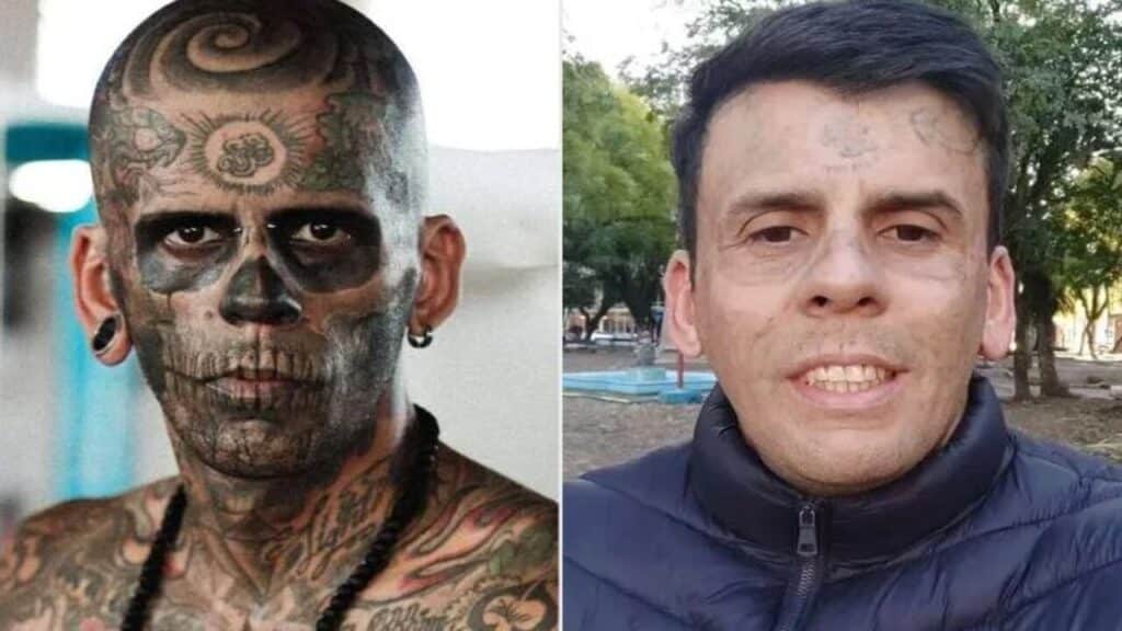 Homem conhecido como 'mais tatuado do Brasil' surge irreconhecível e choca fãs