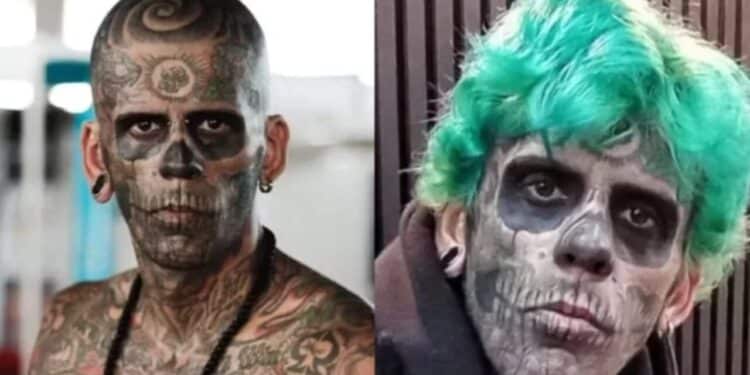Homem conhecido como 'mais tatuado do Brasil' surge irreconhecível e choca fãs