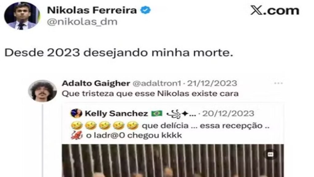 Estudante é preso pela PF por ameaçar Nikolas Ferreira de morte