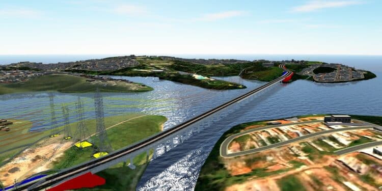 Projeto de ponte de 5 km vai agilizar o deslocamento de 1 milhão de pessoas