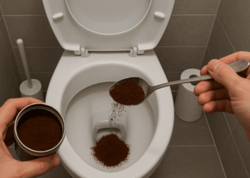 A borra tem uma textura levemente abrasiva que auxilia na limpeza suave da louça sanitária