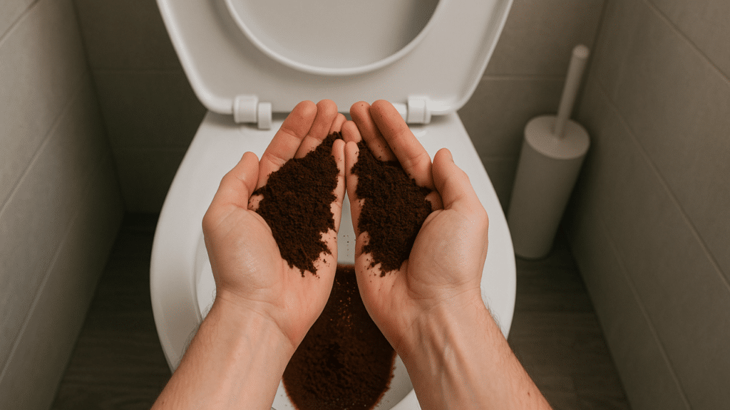 Por que tantas pessoas estão jogando café no vaso sanitário