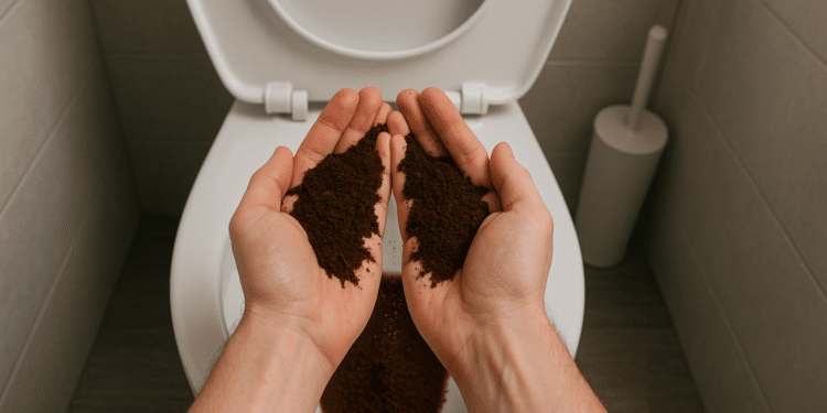 Por que tantas pessoas estão jogando café no vaso sanitário