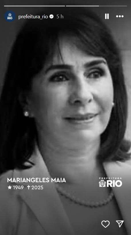Ex-primeira-dama do Rio morre aos 76 anos