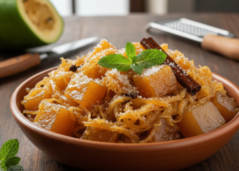 Doce de Mamão Verde - Fonte: Imagem Gerada