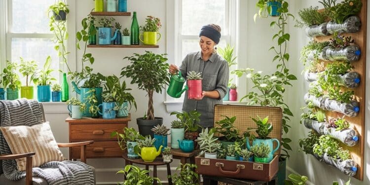 Transforme sua casa com vasos de plantas feitos de materiais que iriam pro lixo