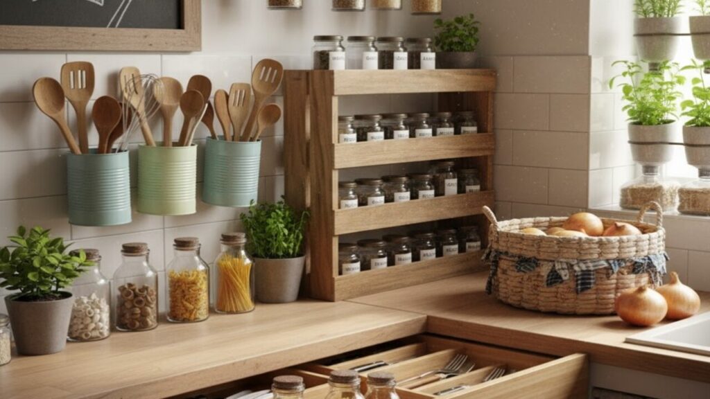 Deixe sua cozinha funcional com ideias baratas sem abrir mão da elegância