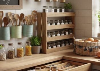 Como reaproveitar materiais e deixar sua cozinha mais funcional com esses organizadores
