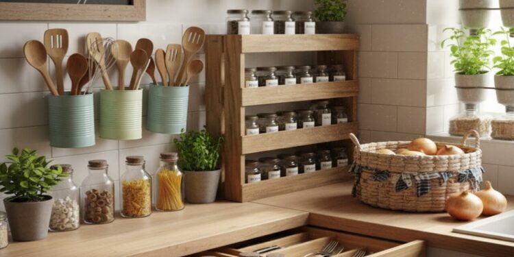Como reaproveitar materiais e deixar sua cozinha mais funcional com esses organizadores