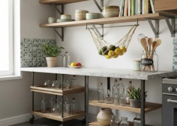 Deixe sua cozinha funcional com ideias baratas sem abrir mão da elegância