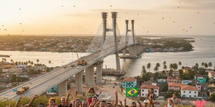Moradores de cidade do Nordeste comemoram projeto de ponte que vai conectar bairros
