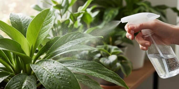 Esse truque rápido com borrifador deixa suas plantas com aparência impecável