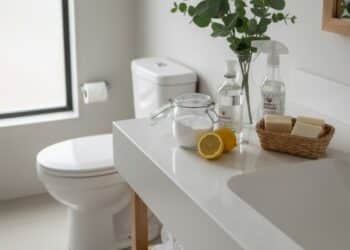 Tenha o banheiro limpo e cheiroso todos os dias usando esses itens simples