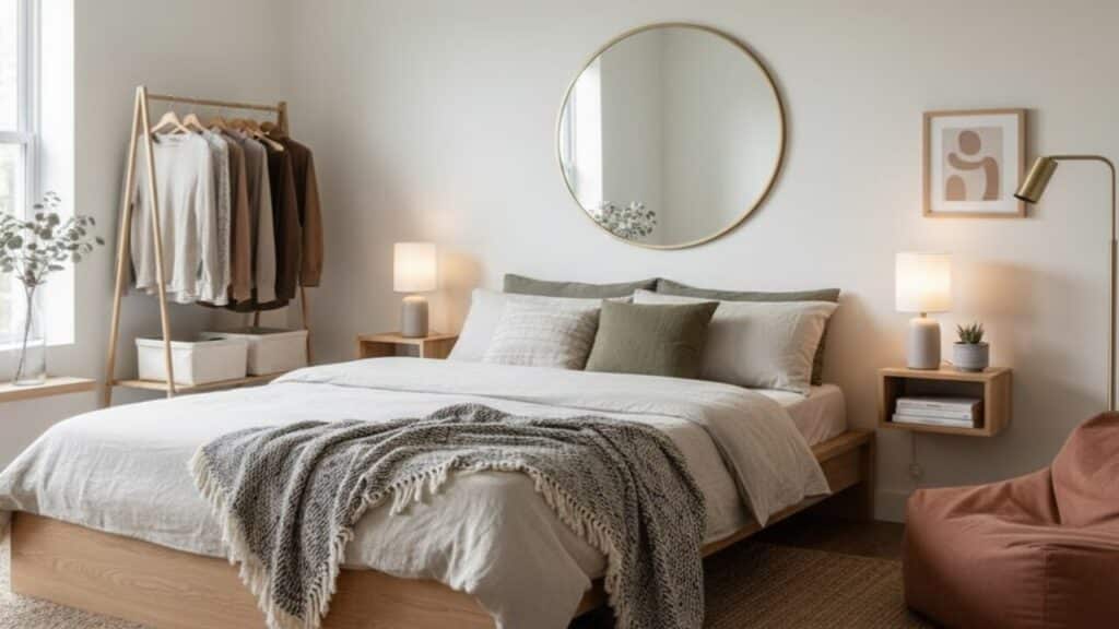 Deixe seu quarto de casal funcional e cheio de estilo sem gastar muito com dicas minimalistas