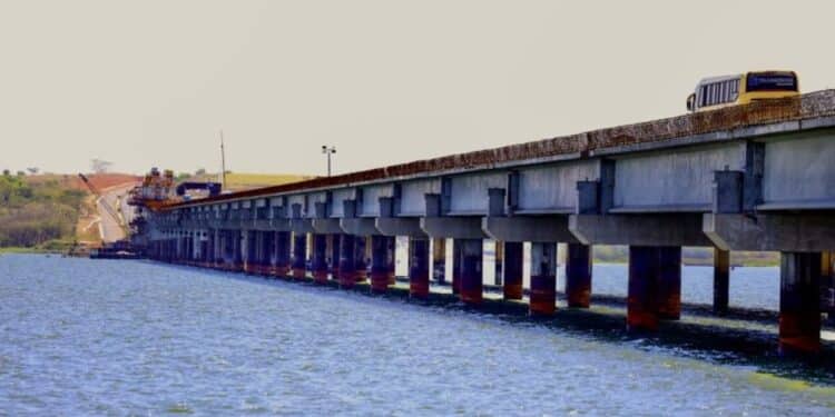 Caravana 3D do Governo de SP acompanha de perto obras de duplicação na maior ponte do Estado