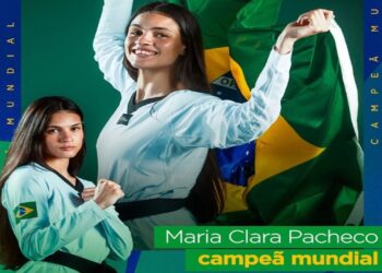 Maria Clara Pacheco brilha e conquista ouro no Mundial de Taekwondo