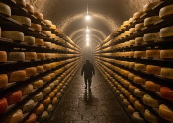 O segredo por trás dos 600 milhões de quilos de queijo armazenados em cavernas pelos EUA