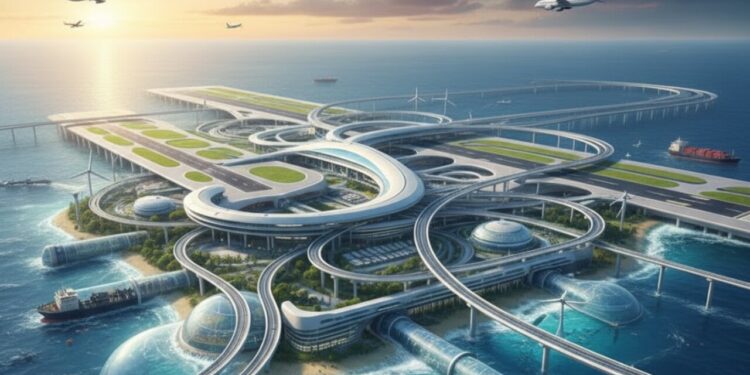 O projeto gigante de aeroporto no mar que está chocando engenheiros e cientistas e seu valor impressionante