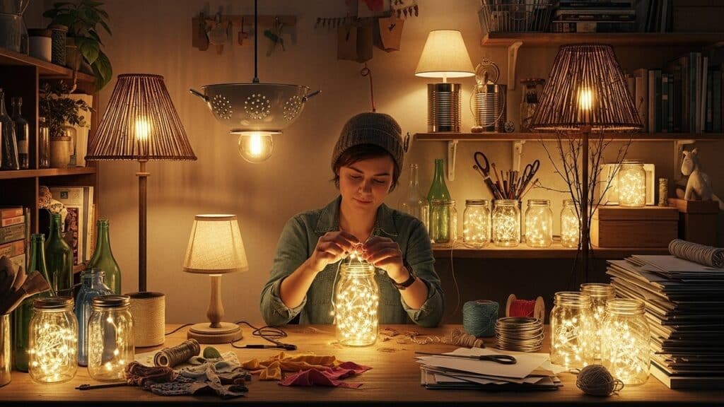 Transforme garrafas de vidro em luminárias incríveis com essa dica fácil