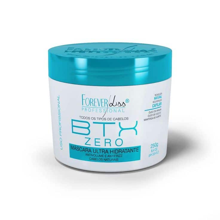 Botox Zero Forever Liss é o mais usado para reconstruir fios danificados e selar cutículas por menos de R$ 50,00